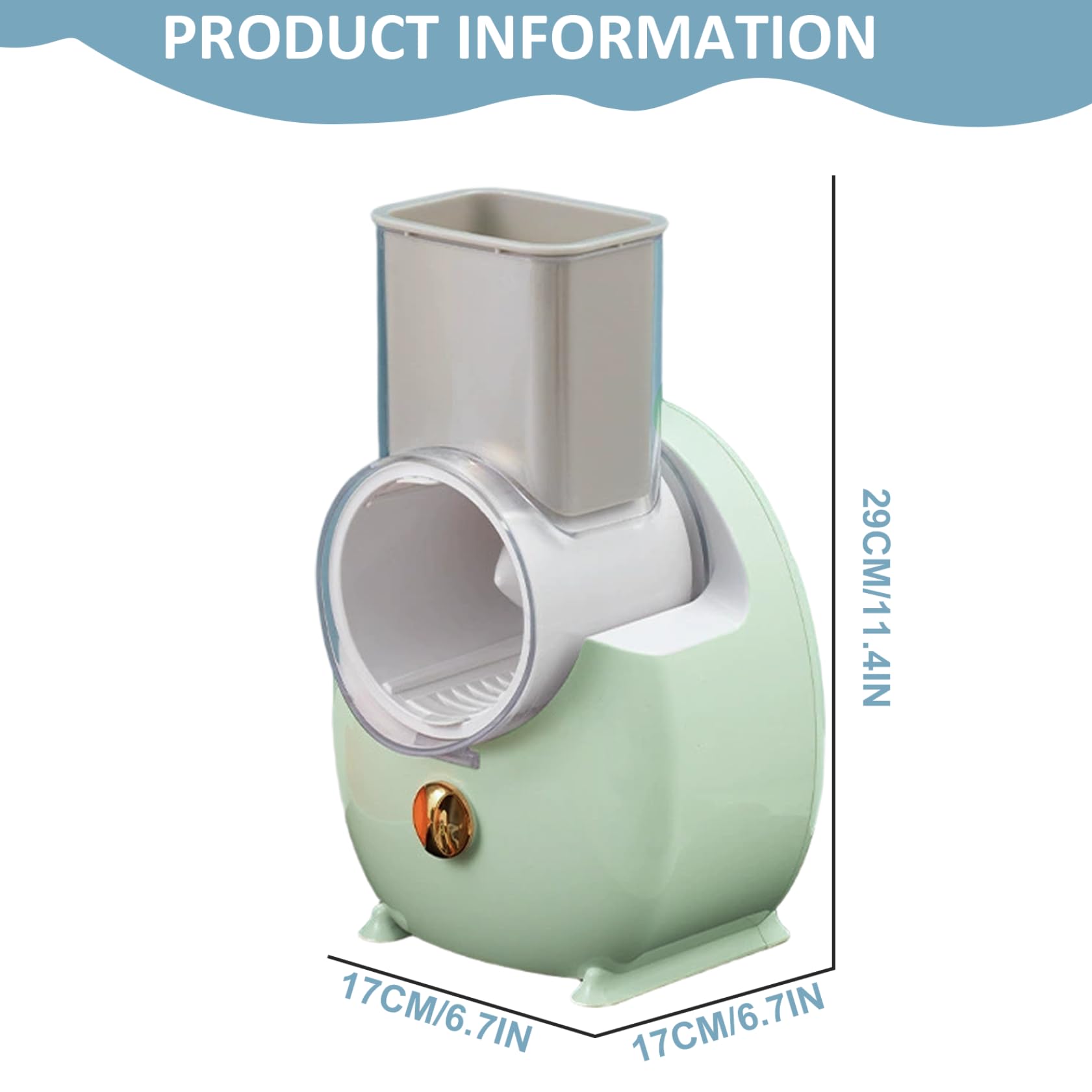 Râpe à fromage électrique Râpe à fromage automatique amovible avec 3 lames de formes différentes rechargeable par USB pour fruits et légumes