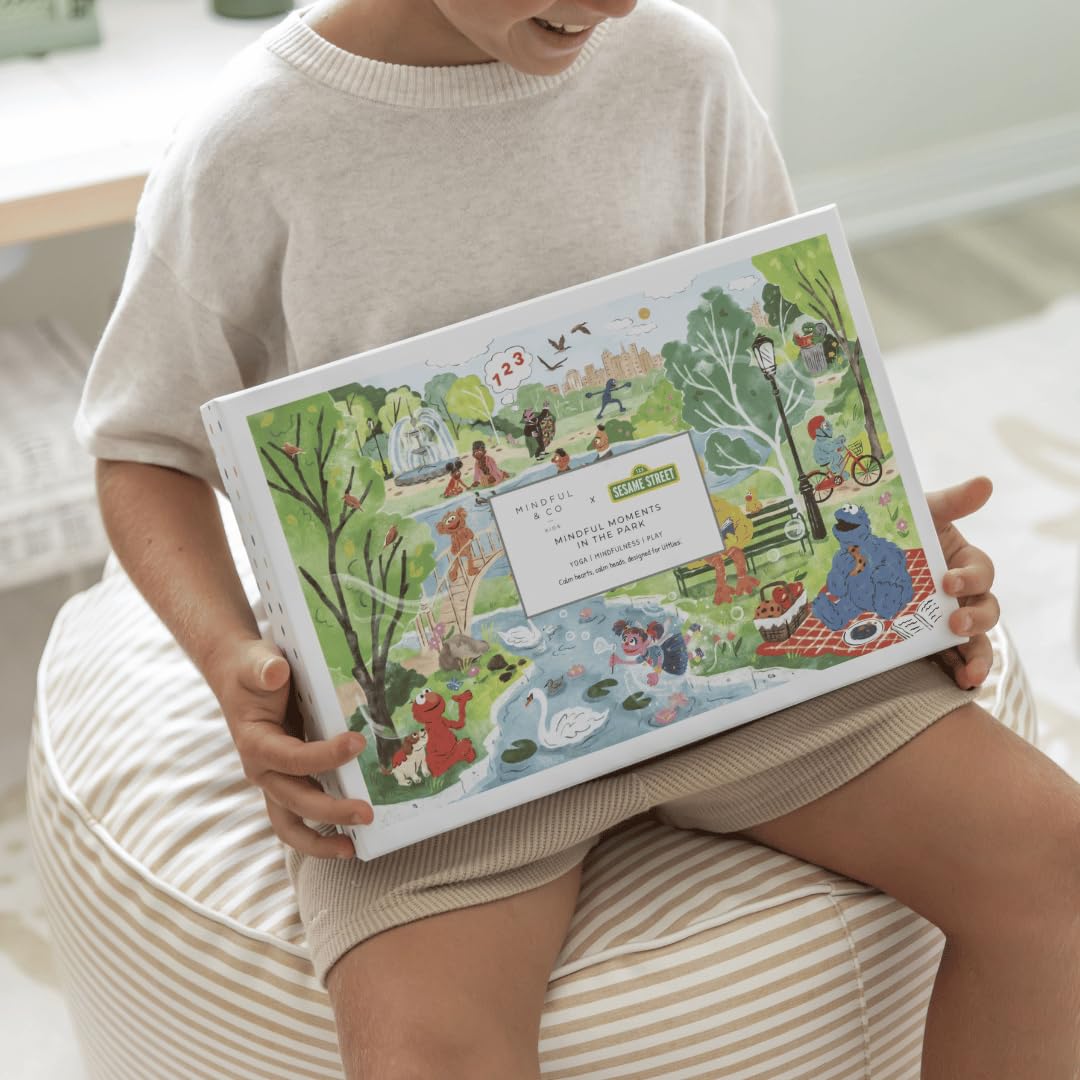 Mindful Moments with Sesame Street Floor Puzzle | Fun & Fast Memory Game for Kids Ages 3-12 | Features Beloved Characters | Ideal for Solo or Family Play | 48 Pieces