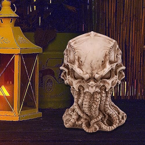 Figura decorativa estatua Cthulhu 15 cm blanca miniatura 4