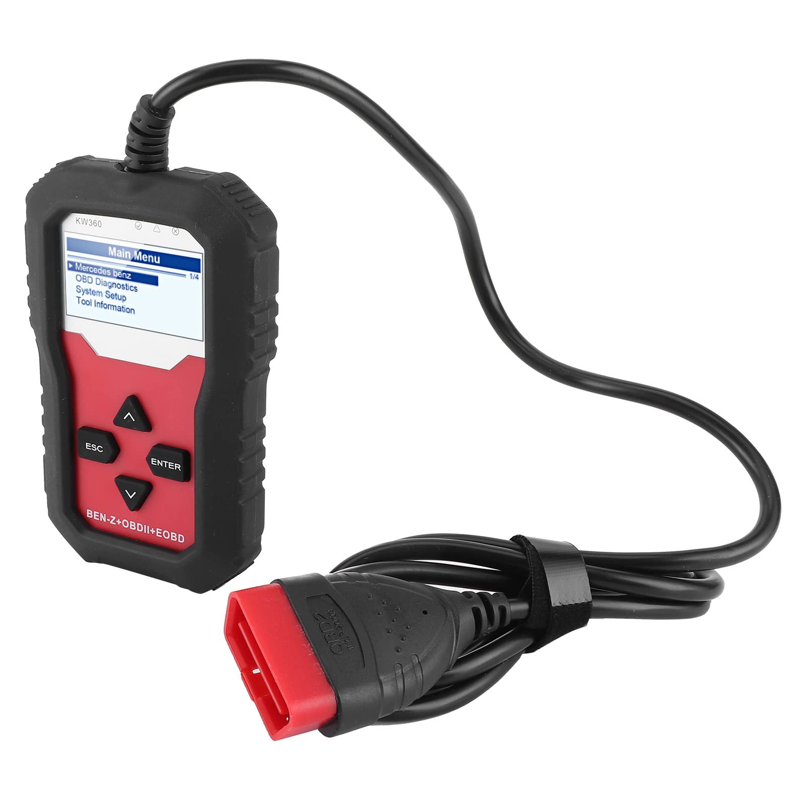 KIMISS Professioneller Full-System-Automobilverwerfungsdetektor mit Vollem System mit Vollsystem 12V OBD-Scanner für mit Diagnostischem Scanner, (Englisch)