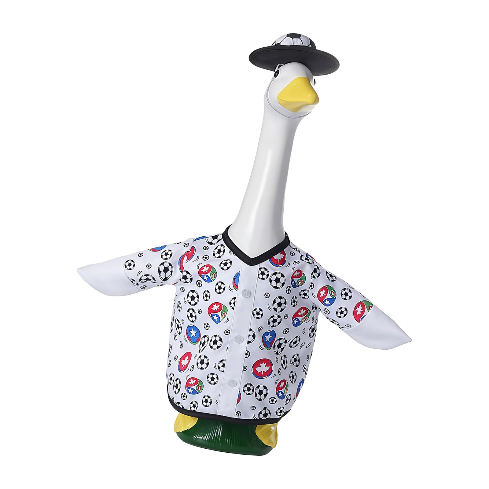 Msioytog Playful Spring Geese Outfit Novelty Costume for Porch Statue Outdoor Decoration Garden Decoration Waterfowl
