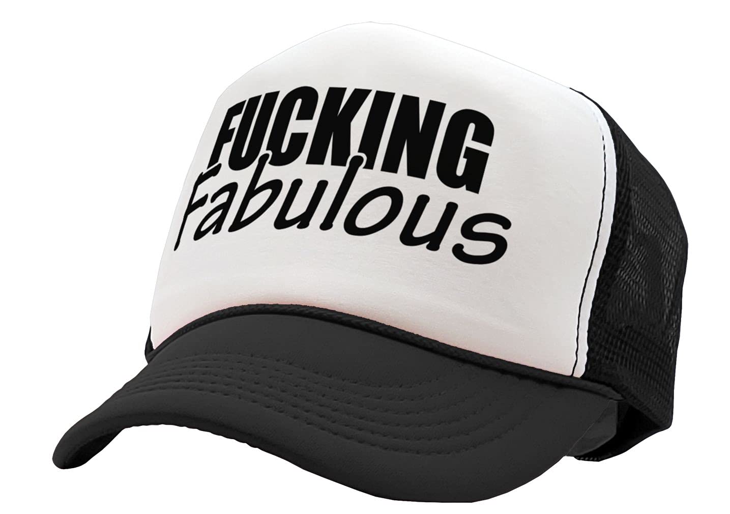 Fucking Fabulous - Funny Rude Sexy Joke Prank - Unisex Adult Trucker Cap Hat, Black