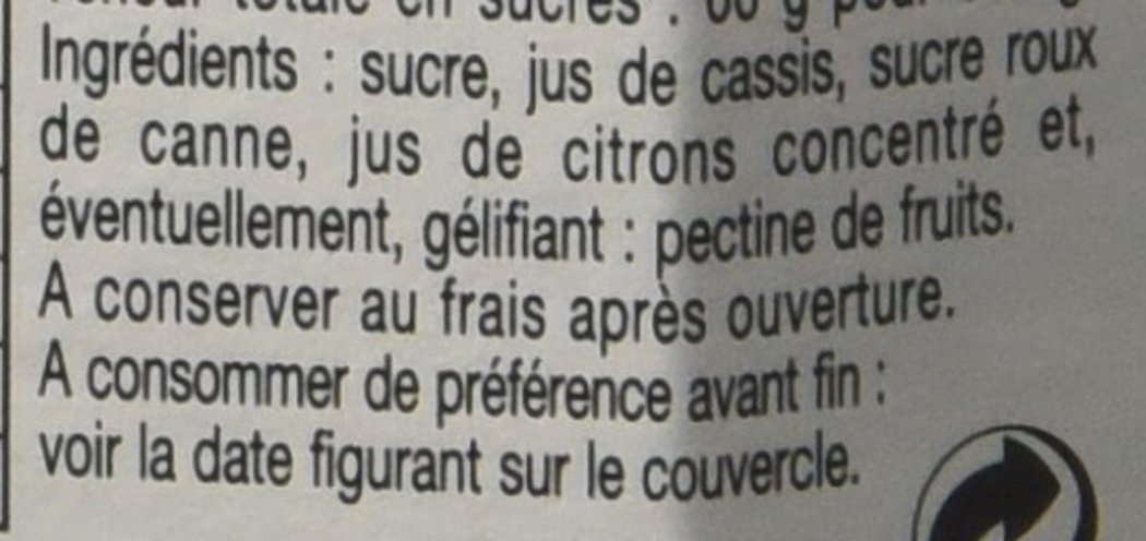 Bonne-Maman Gelée de Cassis 370 g - Lot de 3
