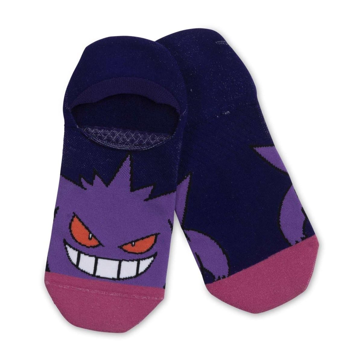 Pokémon Center: Gastly, Haunter & Gengar Terrifying Trio Calcetines invisibles (3 pares) (talla única-adulto), Multi, talla única