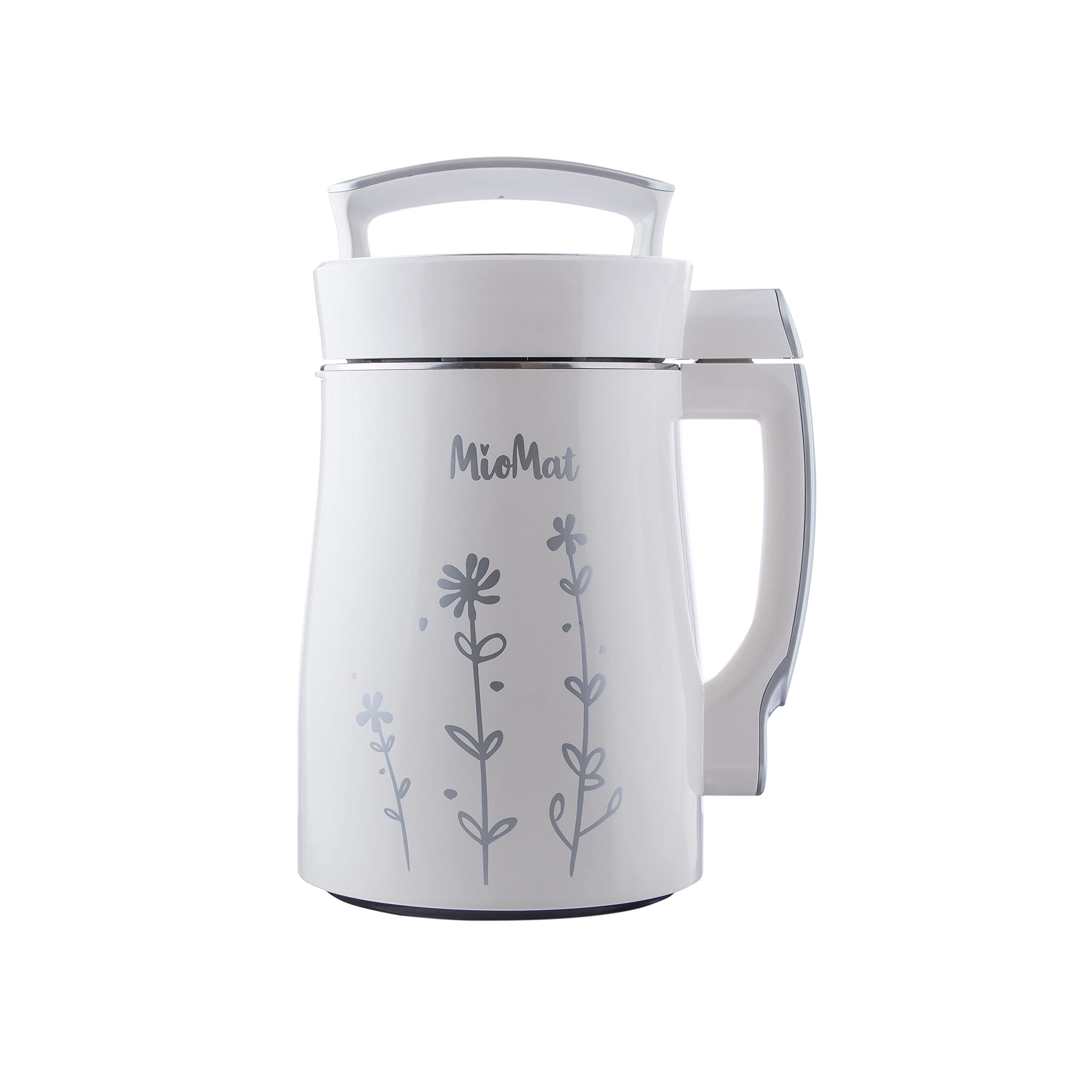 8-in-1 Pflanzlicher Milchbereiter 1,2L Mandelmilch Sojamilch Hafermilch Kokosmilch Suppen Brei Smoothies Püree Vollautomatisch
