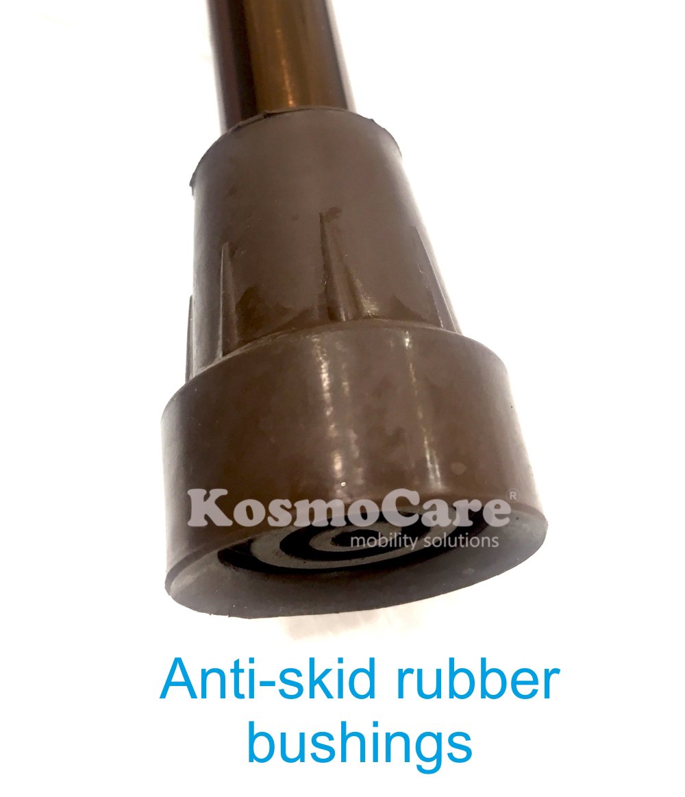 Kosmocare Premium Imported Height Adjustable Folding Stick for elderly with travel pouch - Image 4 thumbnail
