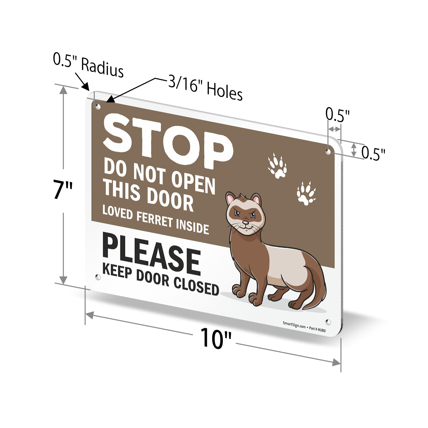 Funny Dog Sign - 'Don't Let The Dog Out No Matter What It Tells You' - 10x7 Rustproof Aluminum For Yard, Home, Or Gift