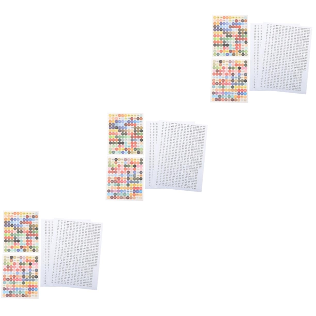 ARTIBETTER 3 Set Adesivi Digitali Adesivi A Forma Di Diamante Per Barattoli Rimovibili Etichette Adesive Per Cucina Etichette Per La Conservazione Piccole 4 fogli*3