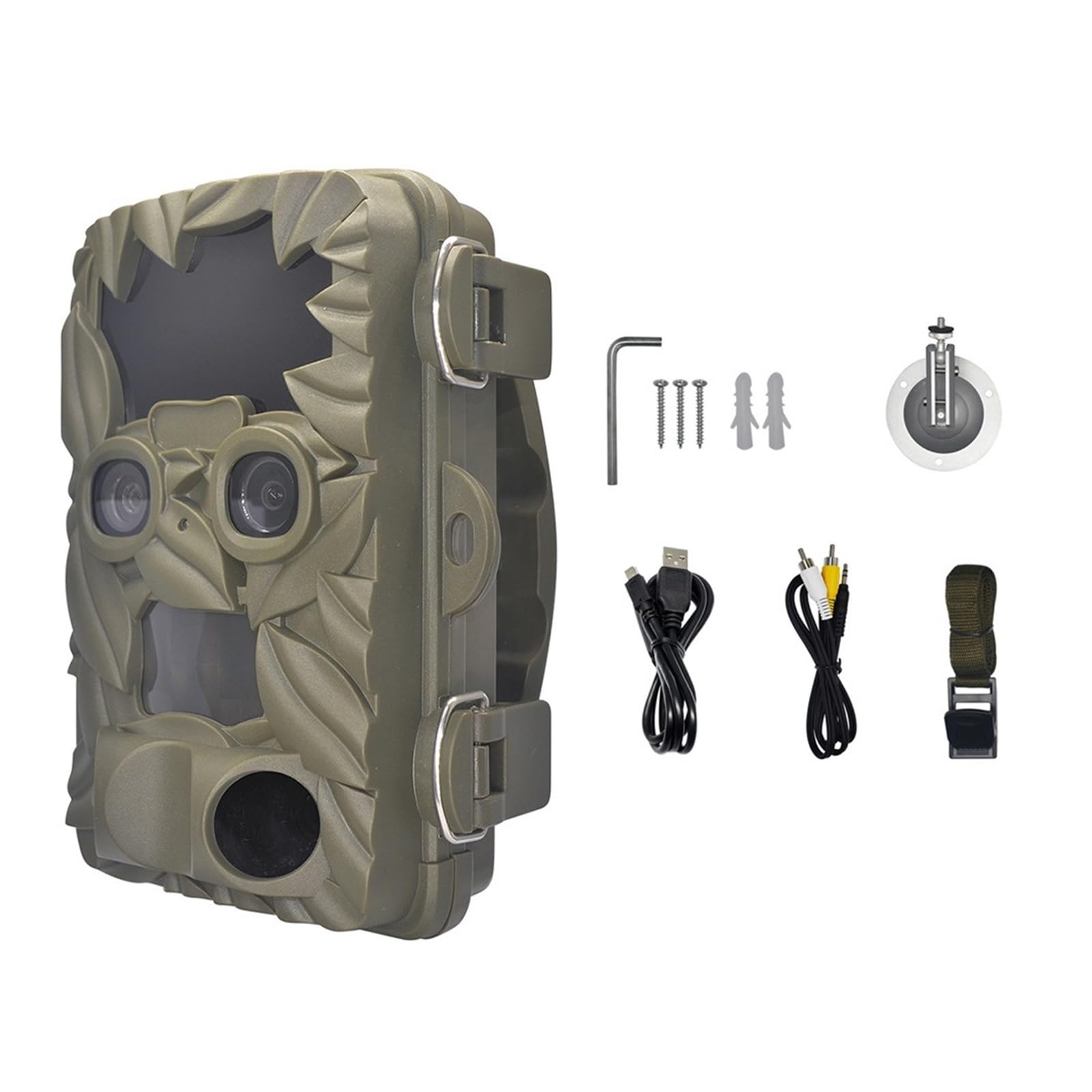 Outdoor Hunting Trail Camera Podwójny Obiektyw Z Noktowizorem Ultra-szybka Kamera Podwójnym Obiektywem
