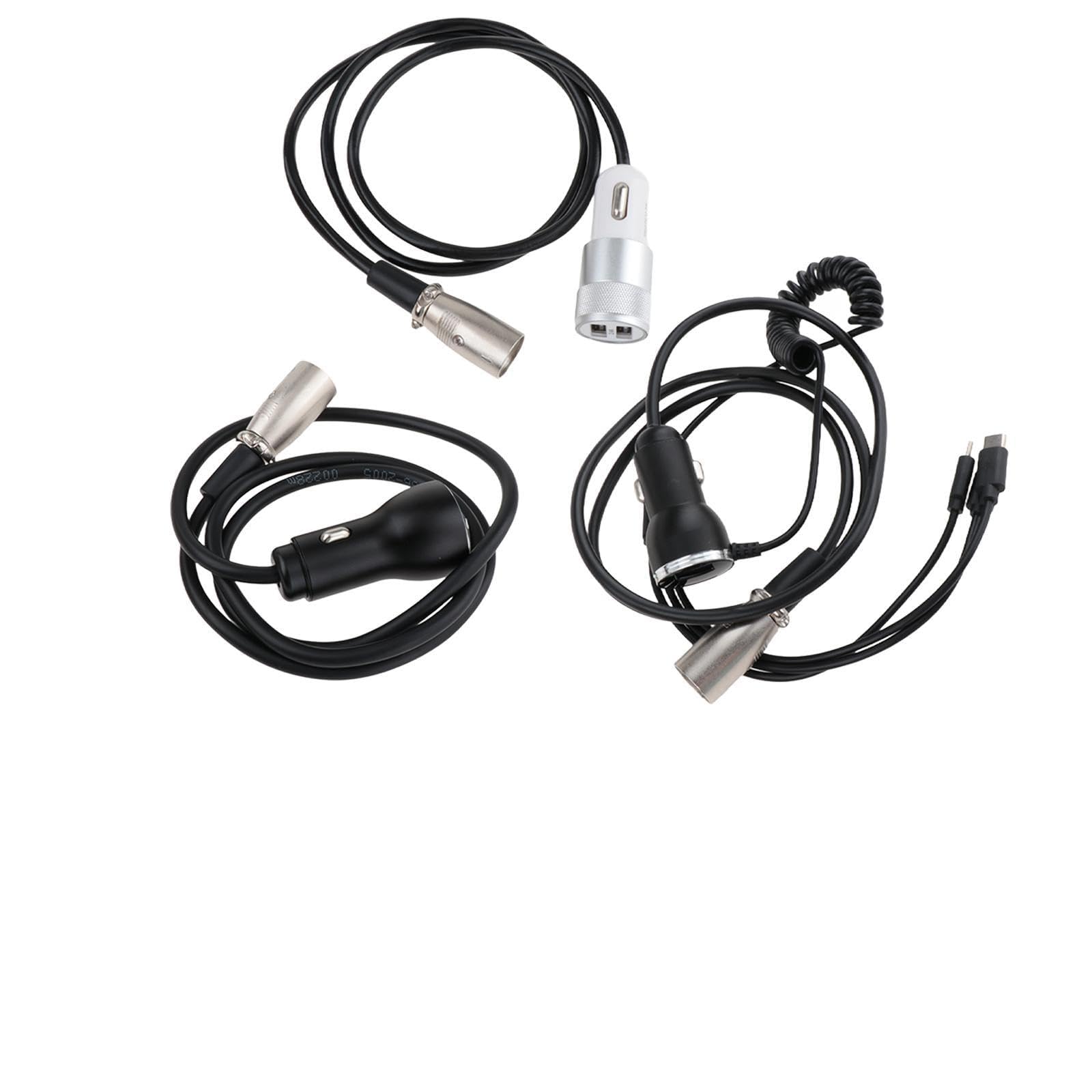 XLR 3 Pin to USB Fast Charging Adapter Connector for Small Vehicles Scooters no voltage display-image-19