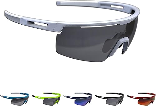 BSG-57 Avenger - Gafas deportivas con lentes intercambiables para ciclismo y protección solar
