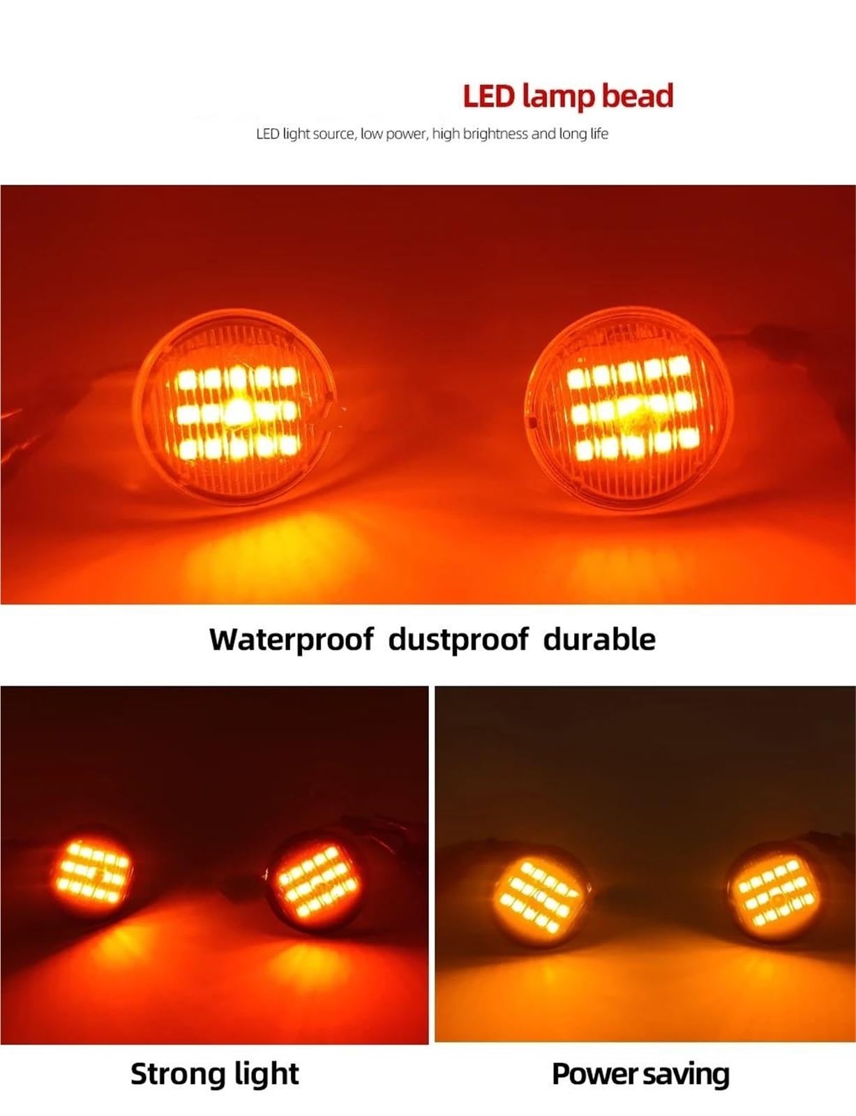 Indicatori Direzione Per Fiat Per Punto 188 1999-2012 Per Doblo 2001-2005 2 Pezzi Luci Di Direzione Laterali Dinamiche A LED(Clear)