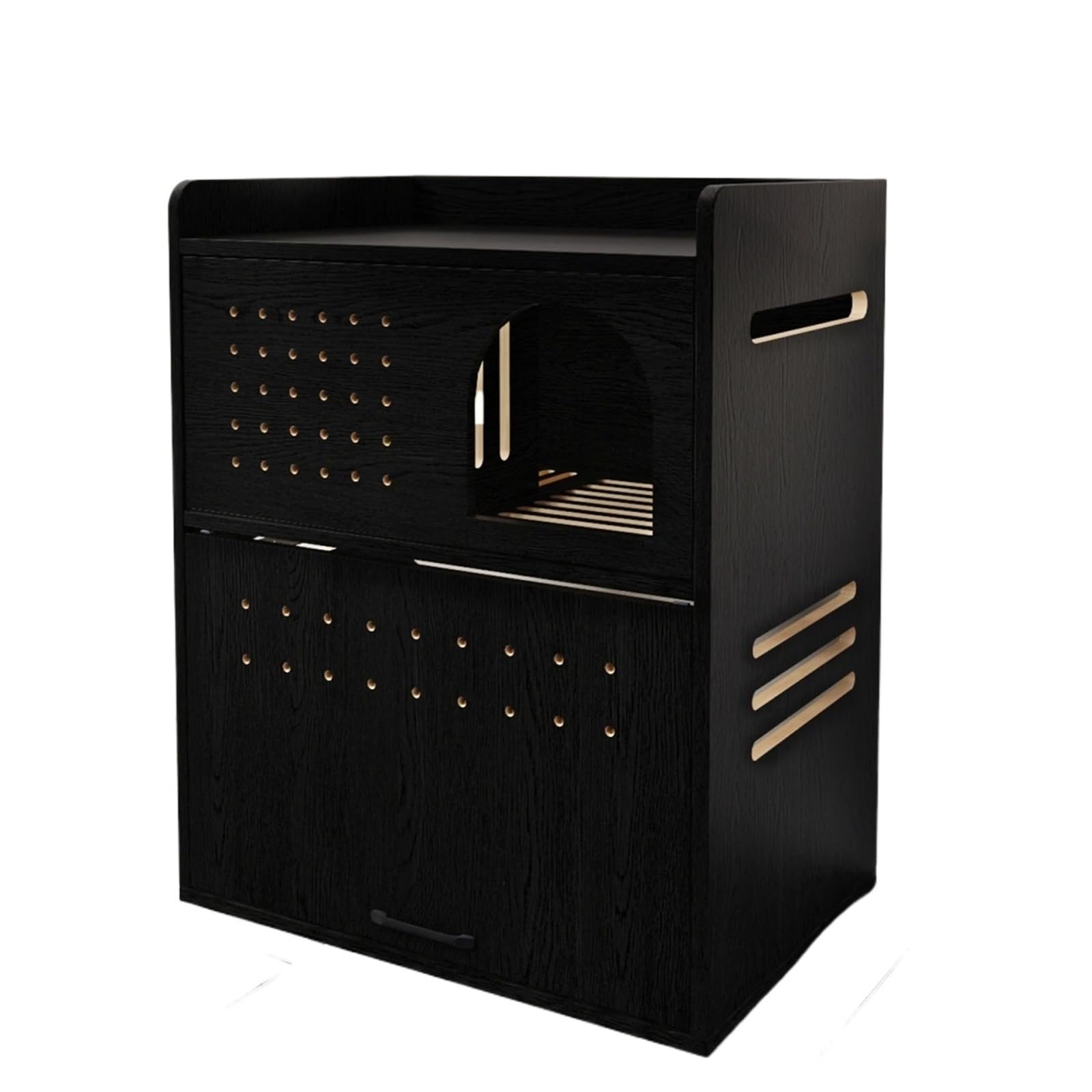 Katzenklo aus massivem Holz mit versteckter Streuaufbewahrung