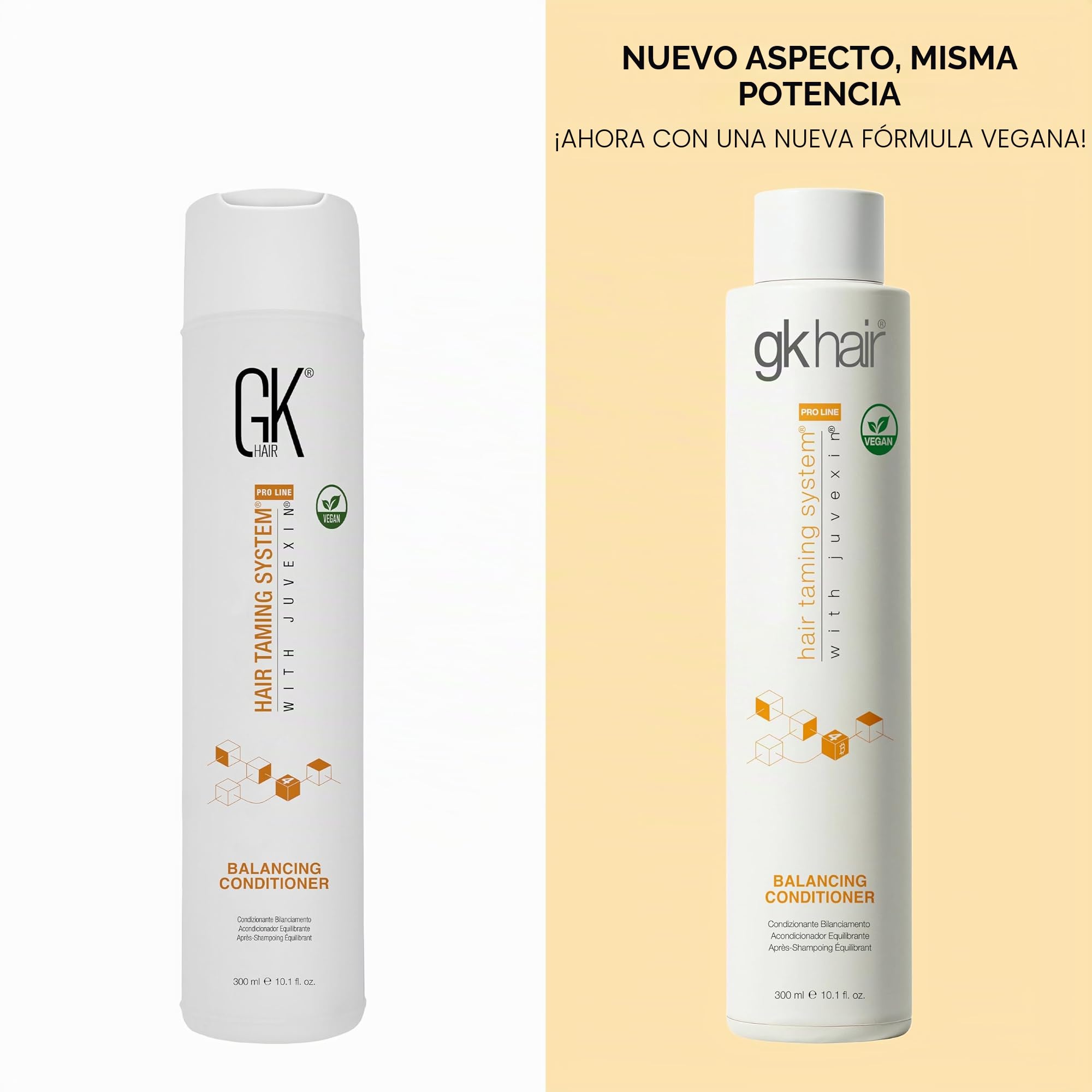 GK HAIR Global Keratin Balancing Shampoo and Conditioner Sets Para cabellos grasos y teñidos Limpieza profunda Ideal para cabellos sobreprocesados y con estrés ambiental (300ml)