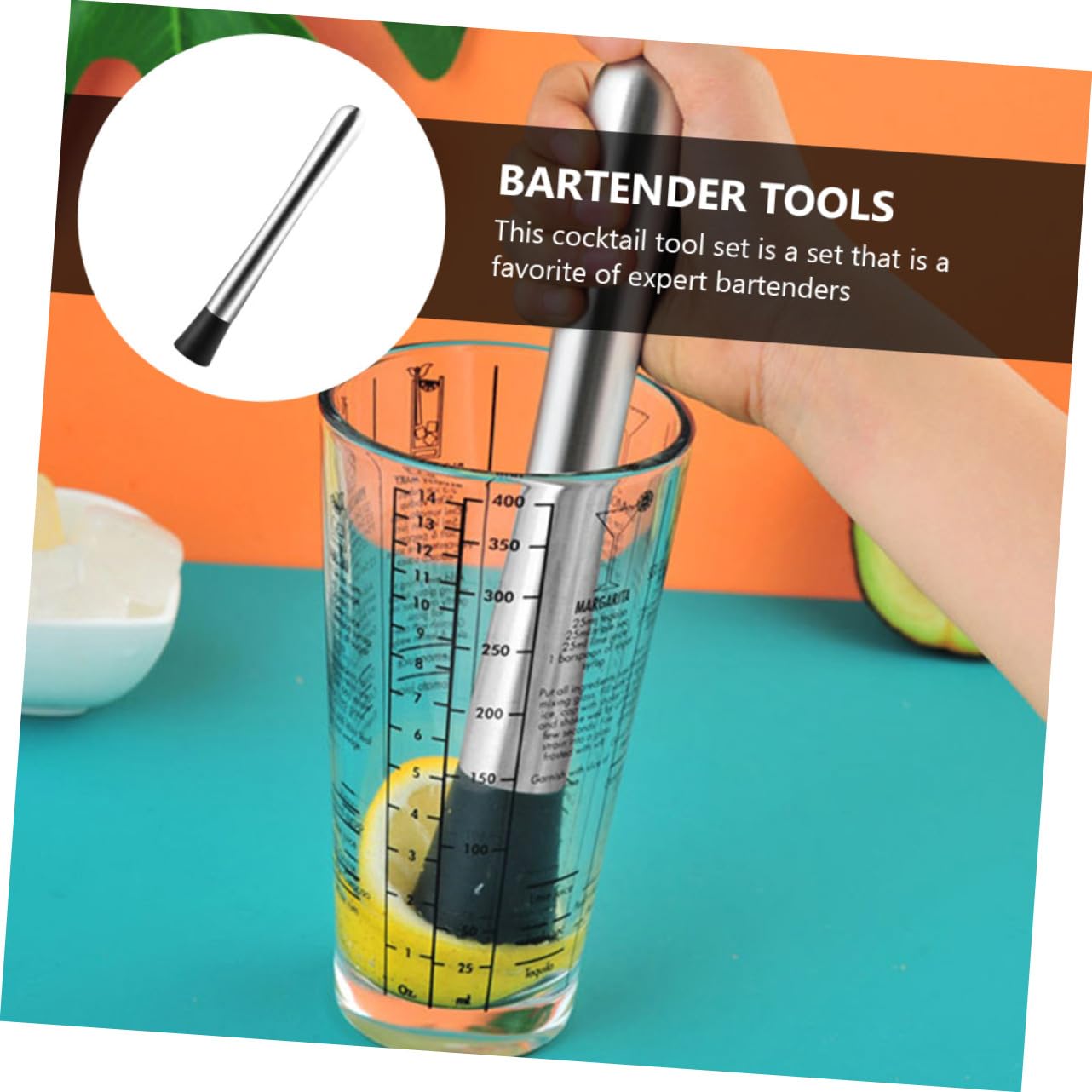 Cocteleras de Acero Inoxidable Equipo Profesional para Coctelería Herramientas para Preparar Cócteles Casa Colores Surtidos Duraderas y Seguras para Uso Prolongado