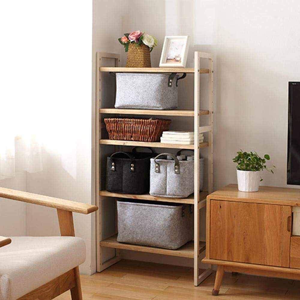 Panier en Feutre, 2 Pièces Panier de Rangement en Feutre ,Panier en Feutre Avec Poignée, pour Vêtements, Serviettes, Articles de Toilette, Livres, etc. (S)