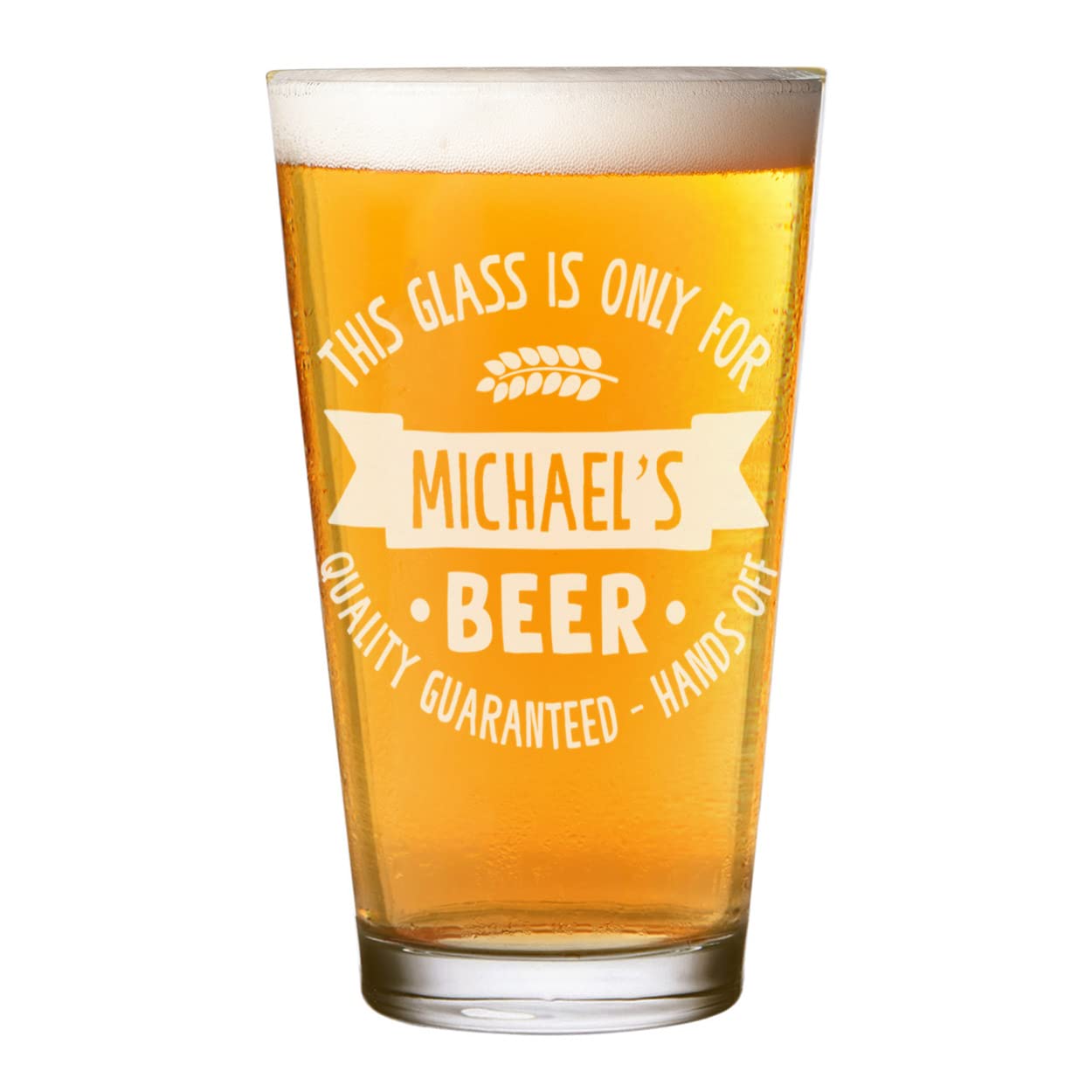 Regallo Personalizzabile Con Nome Bicchiere Da Birra Personalizzato MasterLaser3.0 - Pinta Da 57cl, Incisione Laser Con Nome/data Bicchiere Regalo Compleanno - 6