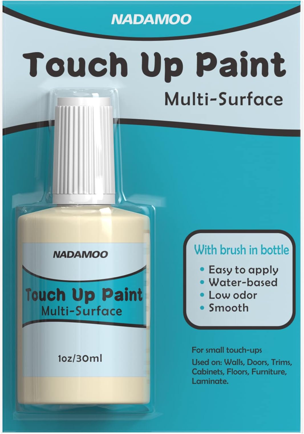 Beige Multi Surface Touch Up Paint, Interior and Exterior House Appliance Paint for Cabinet, Wall, Door, Furniture, Windows, Shutter and Trim