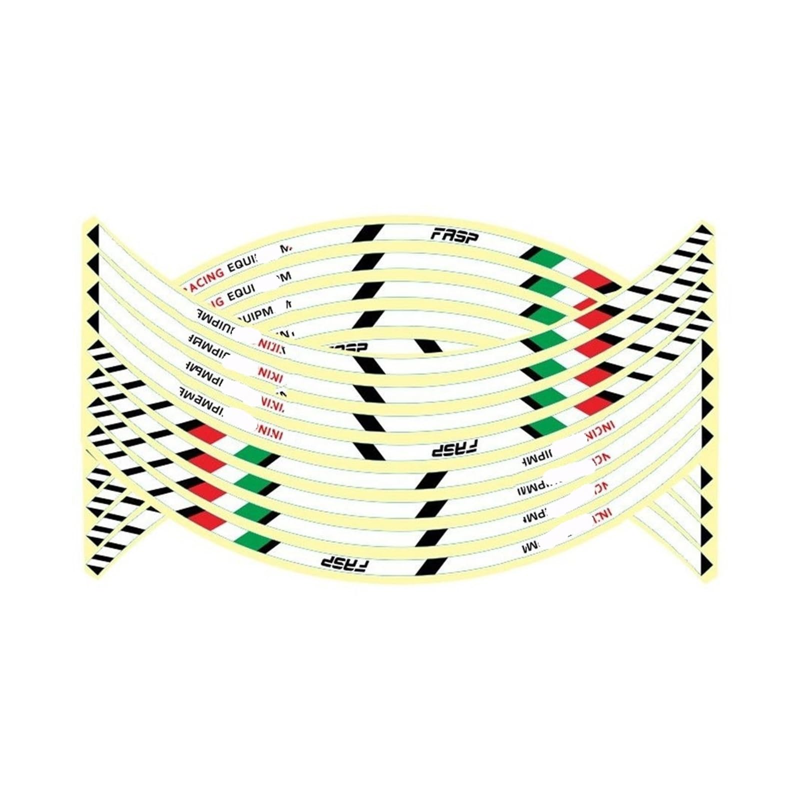 Hub Decals Rim Tape Bicycle Decals Motorcycle Wheel Stickers Reflective Rim Car Stripe Tape(White)
