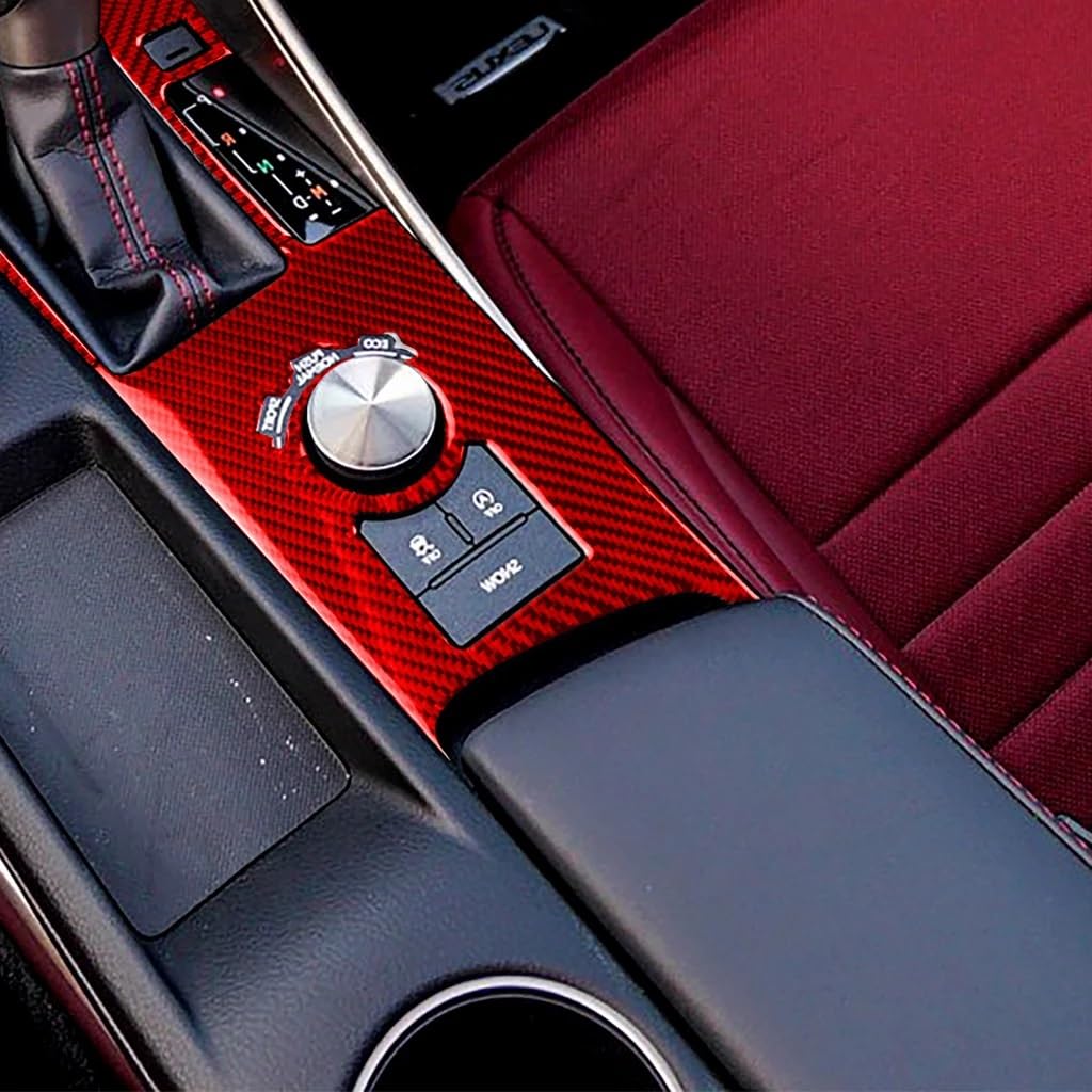 Dekoracyjna naklejka na Lexus do IS250 2013-2020 dekoracja zmiany biegów osłona wykończenia naklejka naklejka akcesoria do wnętrza samochodu naklejki wewnętrzne z włókna węglowego (kolor: styl B (LHD