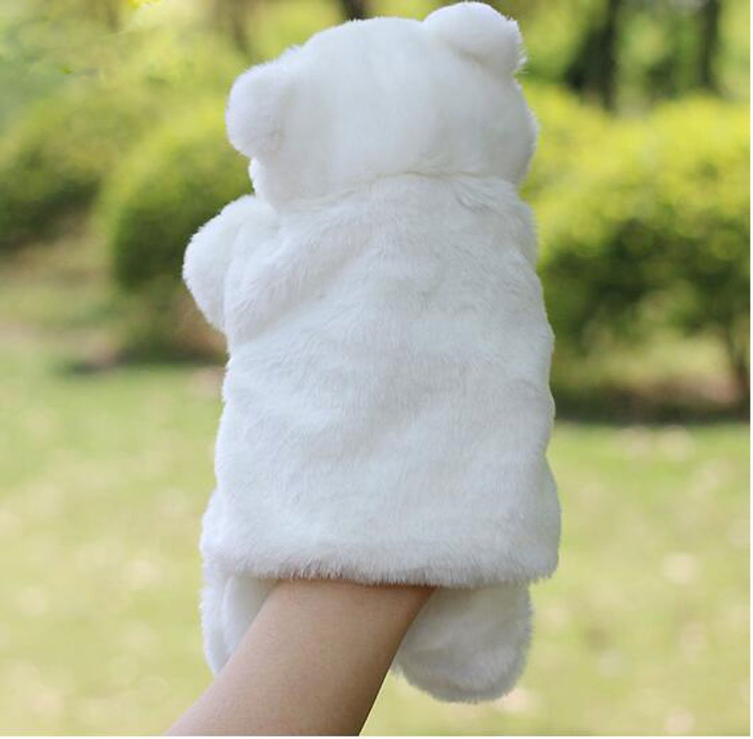 Amazon.co.jp: ふく福 可愛い しろくま 白熊 パペット アニマル