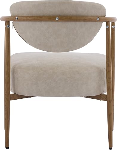 Miniatura 7 de Modern Woven Fabric Arm Chair for Dining Room, Living Room, Bedroom, Desk, Kitchen, Restaurant and Bar Counter - Comfortable Seating with Metal