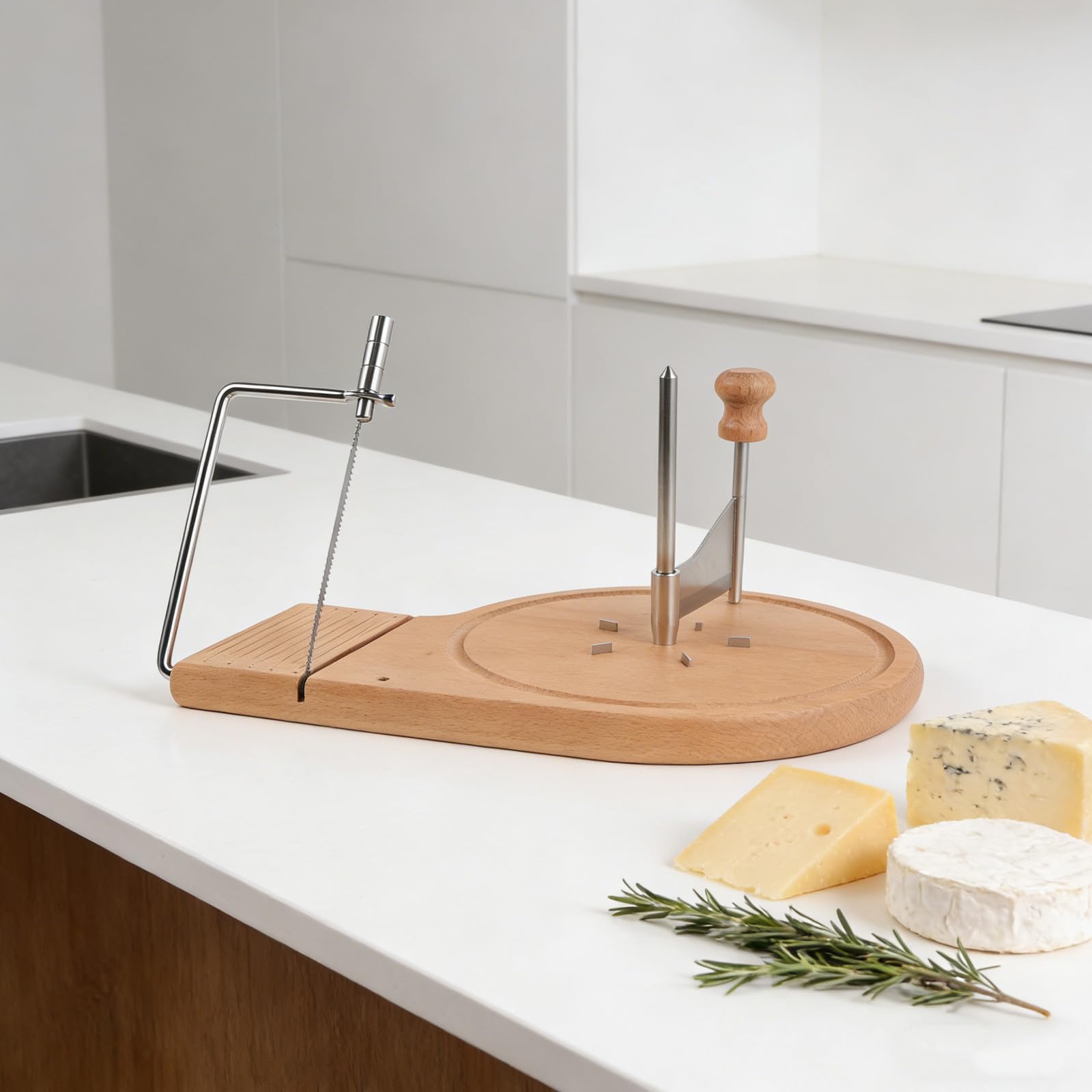 Gatuida Râpe à Fromage Rotative Manuelle en Bois et Métal Cuisine