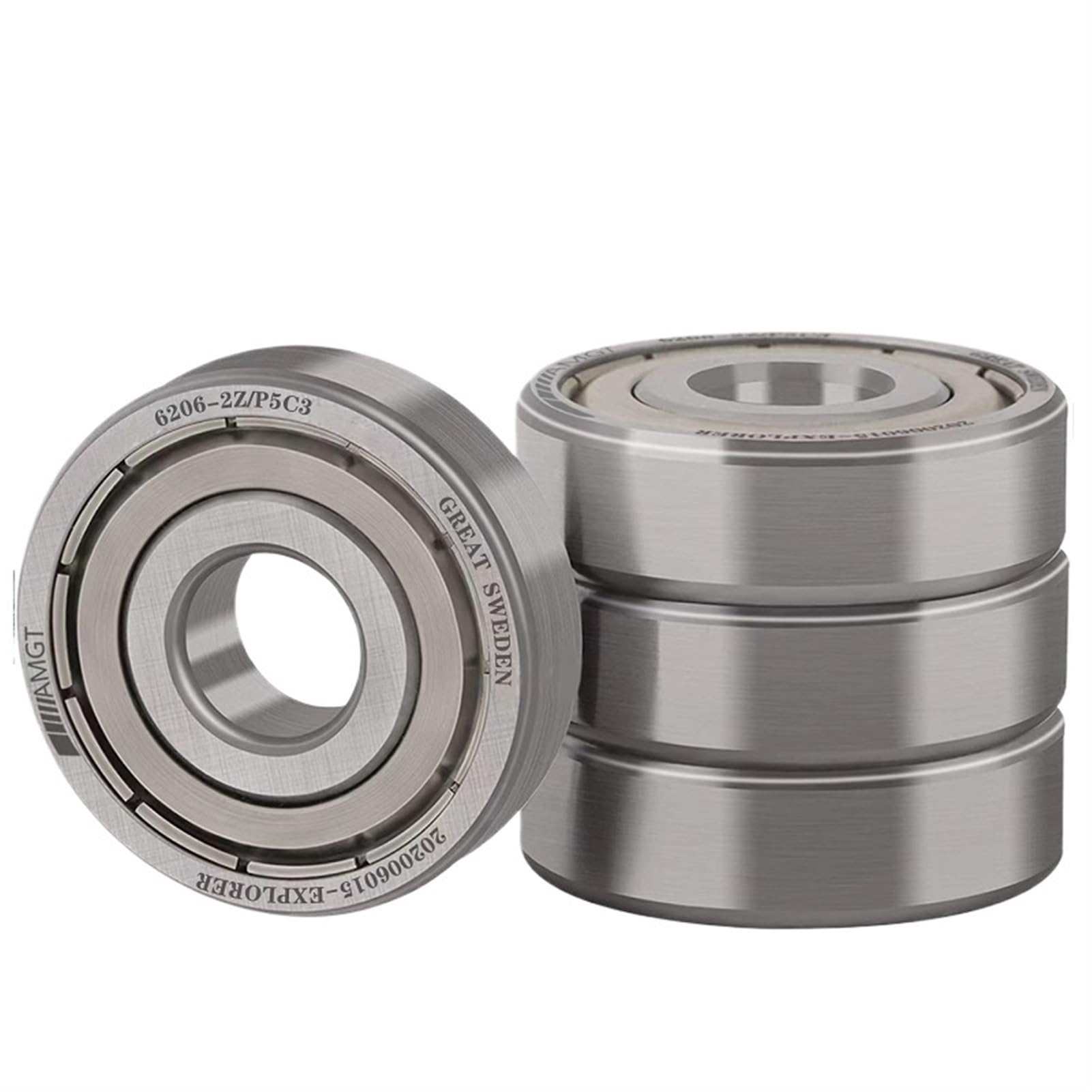 Deep Groove Ball Bearings 10 Stück P5 Hochleistungslager 6200 2RS, Metalldichtung, Rillenkugellager 6200 2RS, 10 x 30 x 9 mm(6200-2RS-P5)