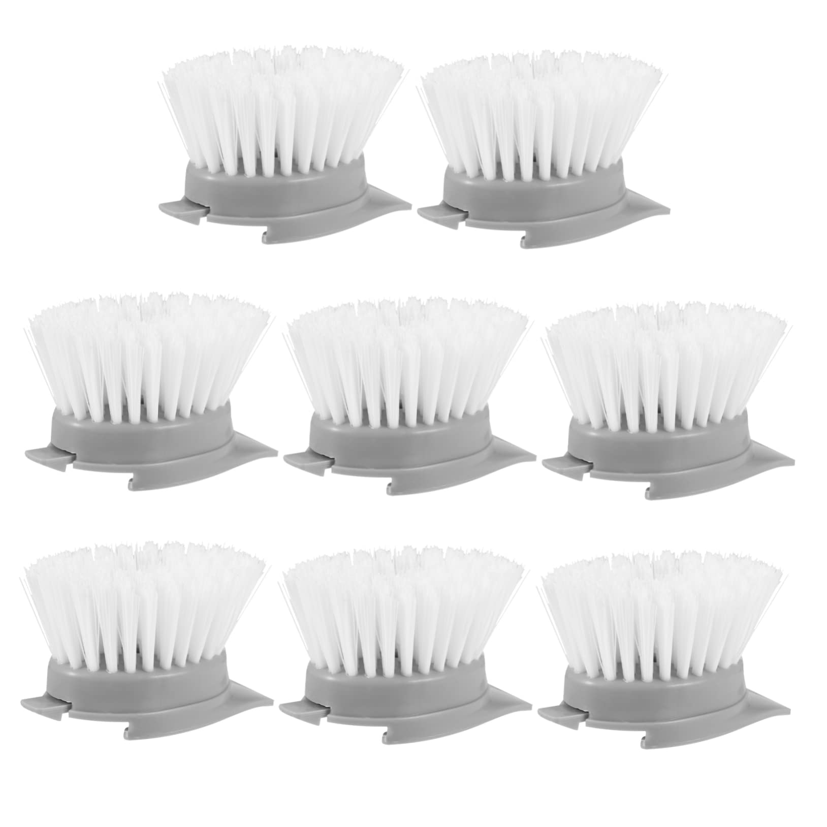 Didiseaon 8pcs Long Handle Cleaning Brush Heads for Tube Cleaner Dish Brush Replacement Head Kitchen Sink