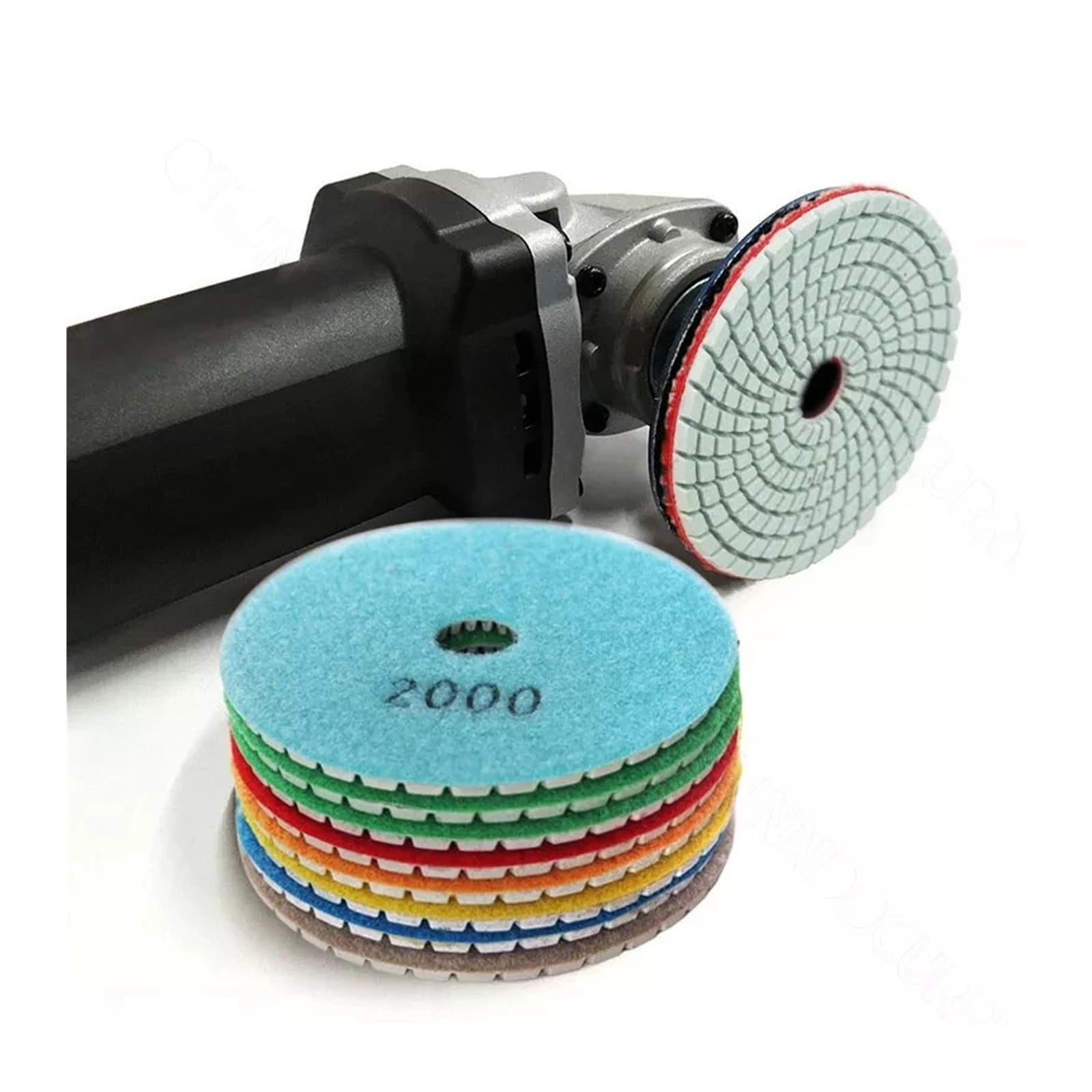 Pad polerski 3-4In 75-100mm W/D z pętelką(3 inch 75 mm,50 Grit,5Pcs)