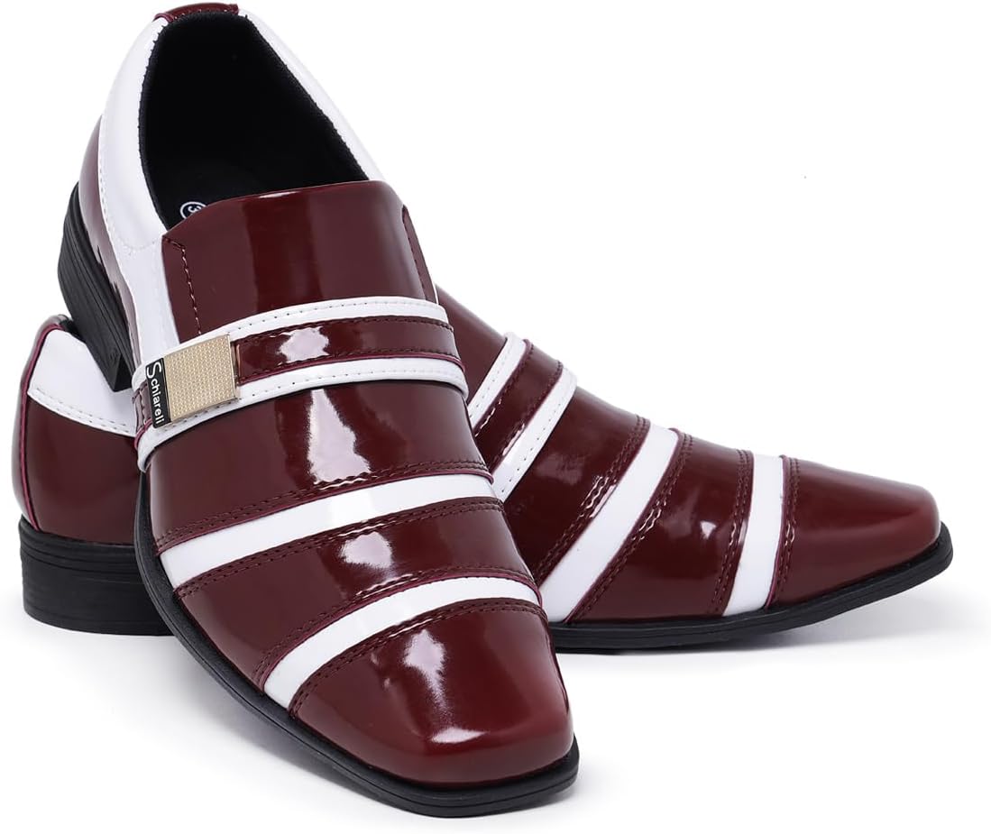 Sapato Social Masculino Brilhante Bico Fino Pull On 853