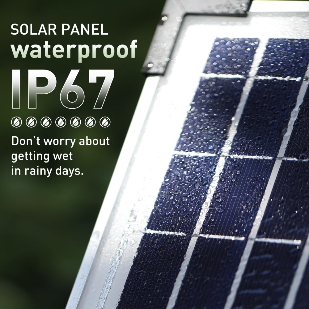 Bomba de Agua Solar,10W 500L/H 9V Fuente Solar,con Panel Solar y 3 boquillas para baño de pájaros, pecera, Estanque pequeño, jardín