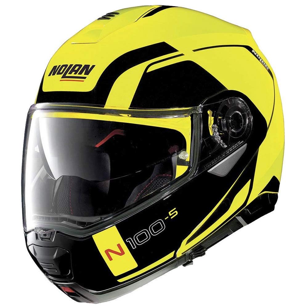 Nolan N100-5 Motorcycle Helmet Consistency Yellow XSmall