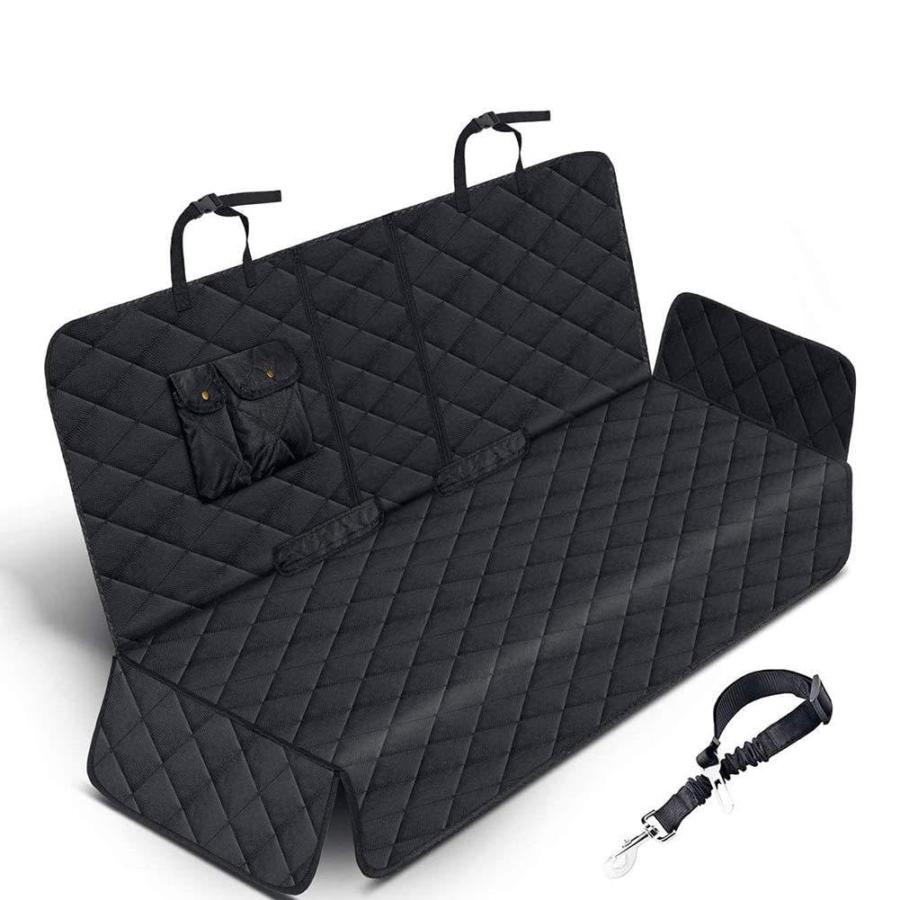 Protege siege auto chien impermeable antidérapant avec poche de voyage et ceinture