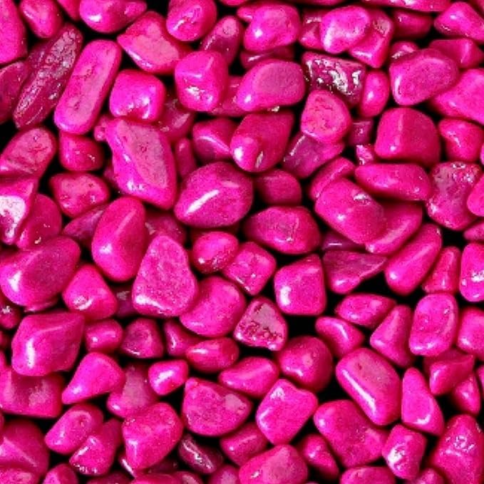 Image of Decorative Pebble Stones,For Garden /Lawn /Aquarium Decoration Glossy Stones For Home Decorative(10 Kg,Pink)