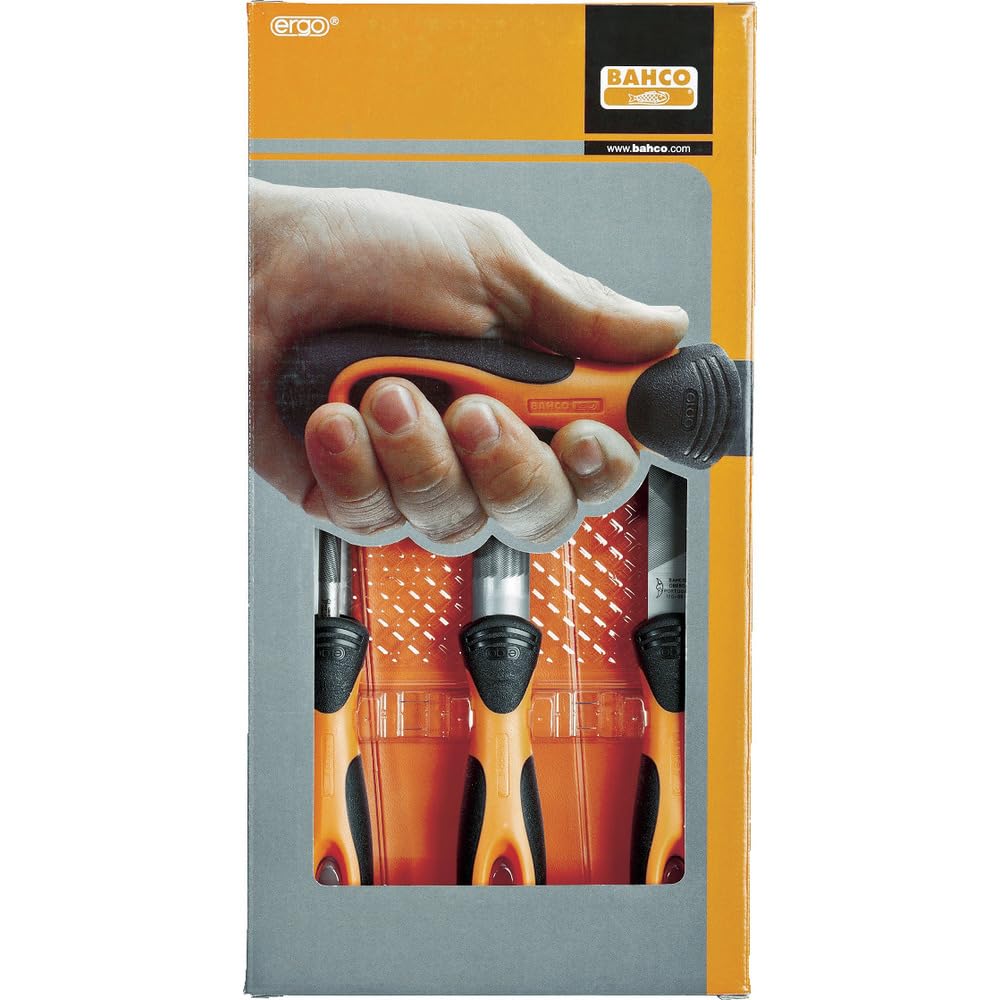 1-473-10-2-2 Type Of Cut-2 "Ergo" File Set, Multi-Colour, 250 Mm, Set Of 3 Piece 7311518201111
