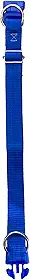 Coleira Para Cachorros Reforçada, N.1, Coleira Ajustável de 29 até 52cm,Dupla Simples,Passeio e Viagem,Confortável e Resistente,Azul