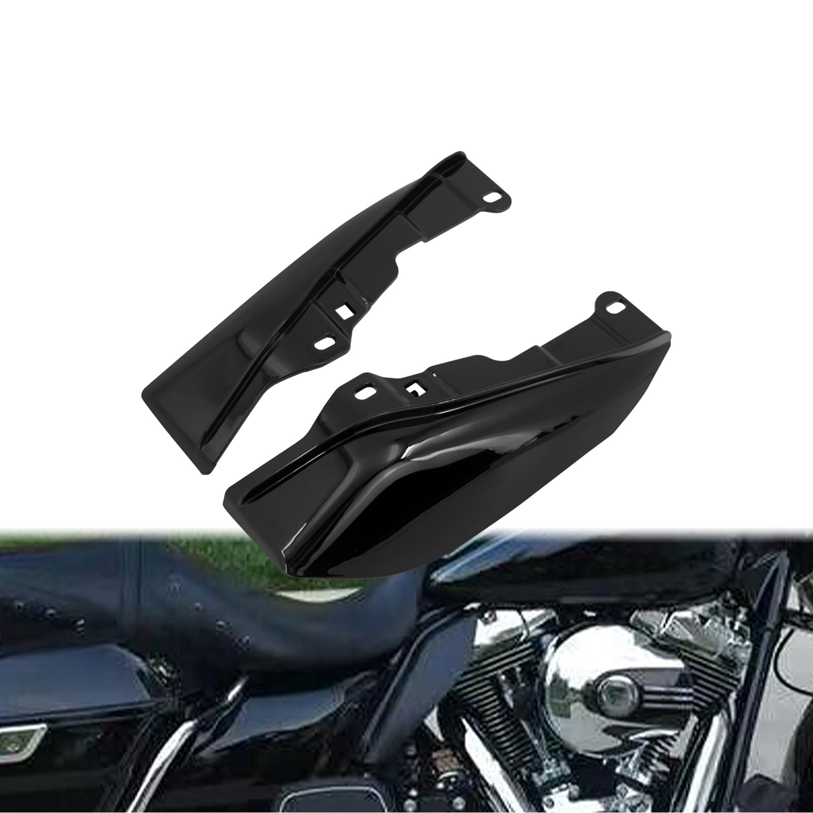 Motorrad Mittelrahmen Luftabweiser Verkleidung Hitzeschild Fit Für Touring Trike 2009-2016