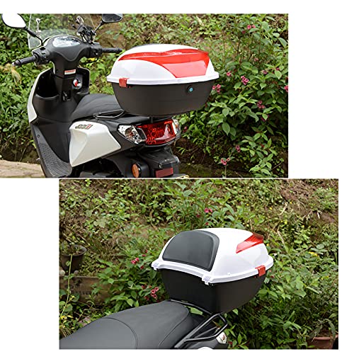 Baúl Trasero Universal con respaldo suave para casco de moto 7