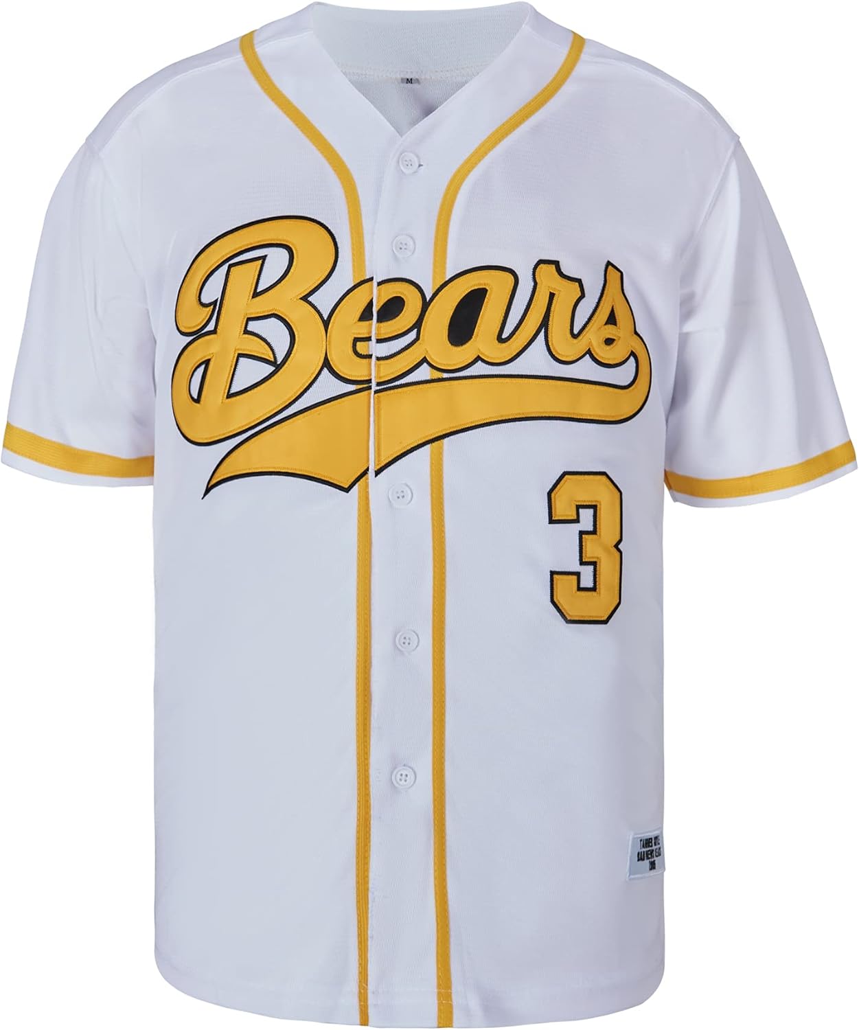 Men's Bo Peeps Gentleman's Club #3 Bad News Bears Chico's Bail Bonds Movie Baseball Jersey Stitched