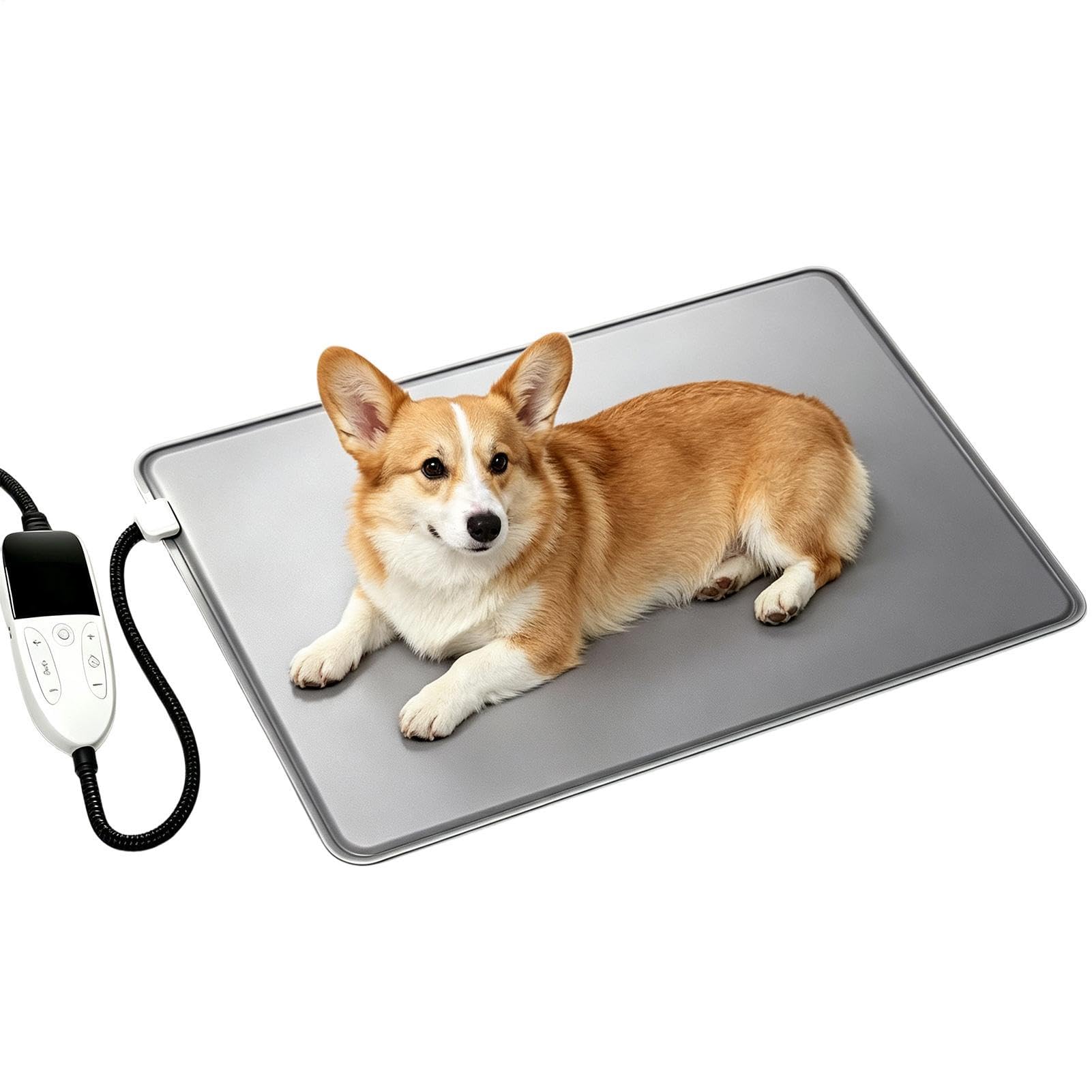 Tapis Chauffant Chat Imperméable Électrique avec Réglage de la Température