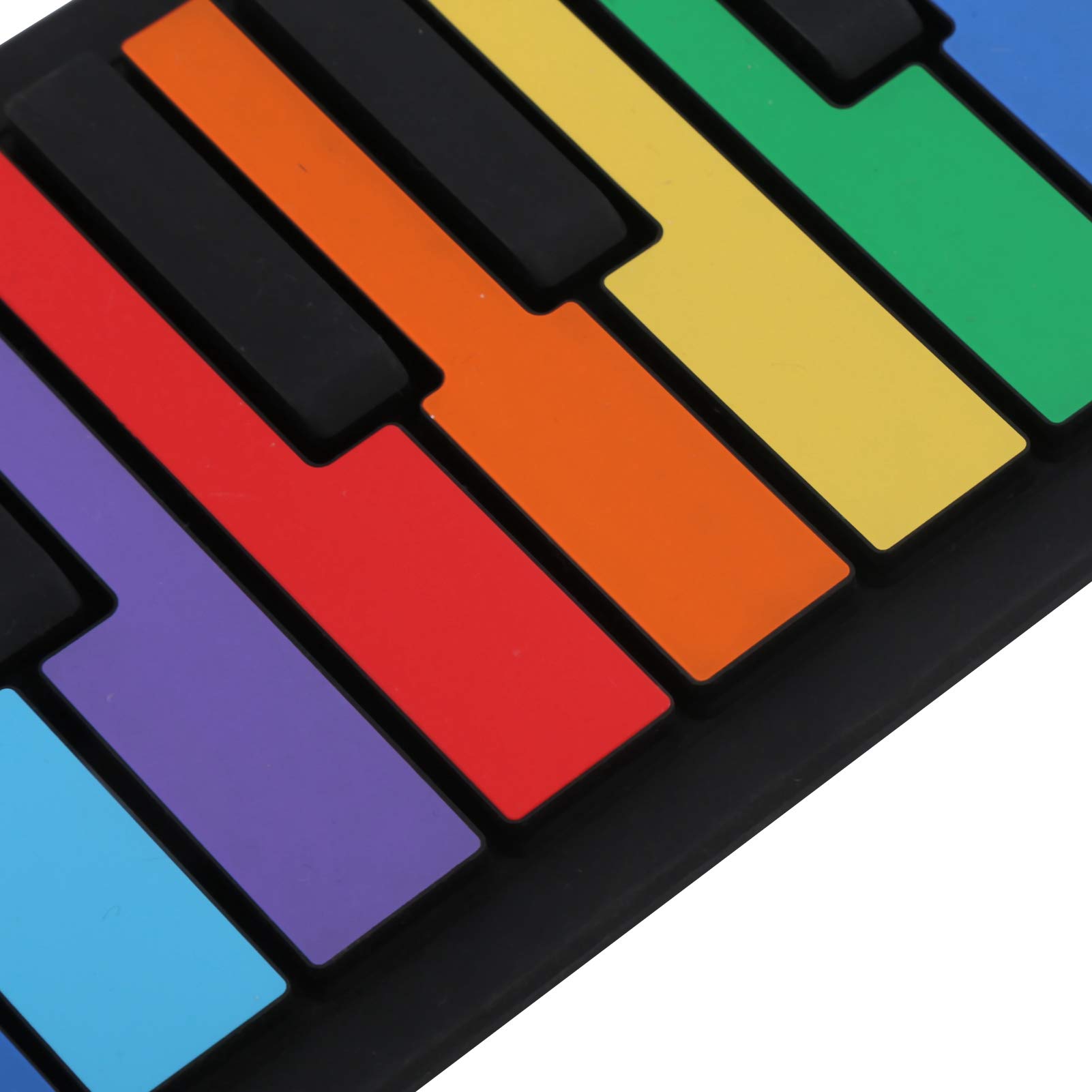 Teclado de Piano Eléctrico Enrollable, Rollo de Mano Electrónico Piano de Silicona 49 Teclas Teclados Rollo de Mano Piano Regalos Educativos