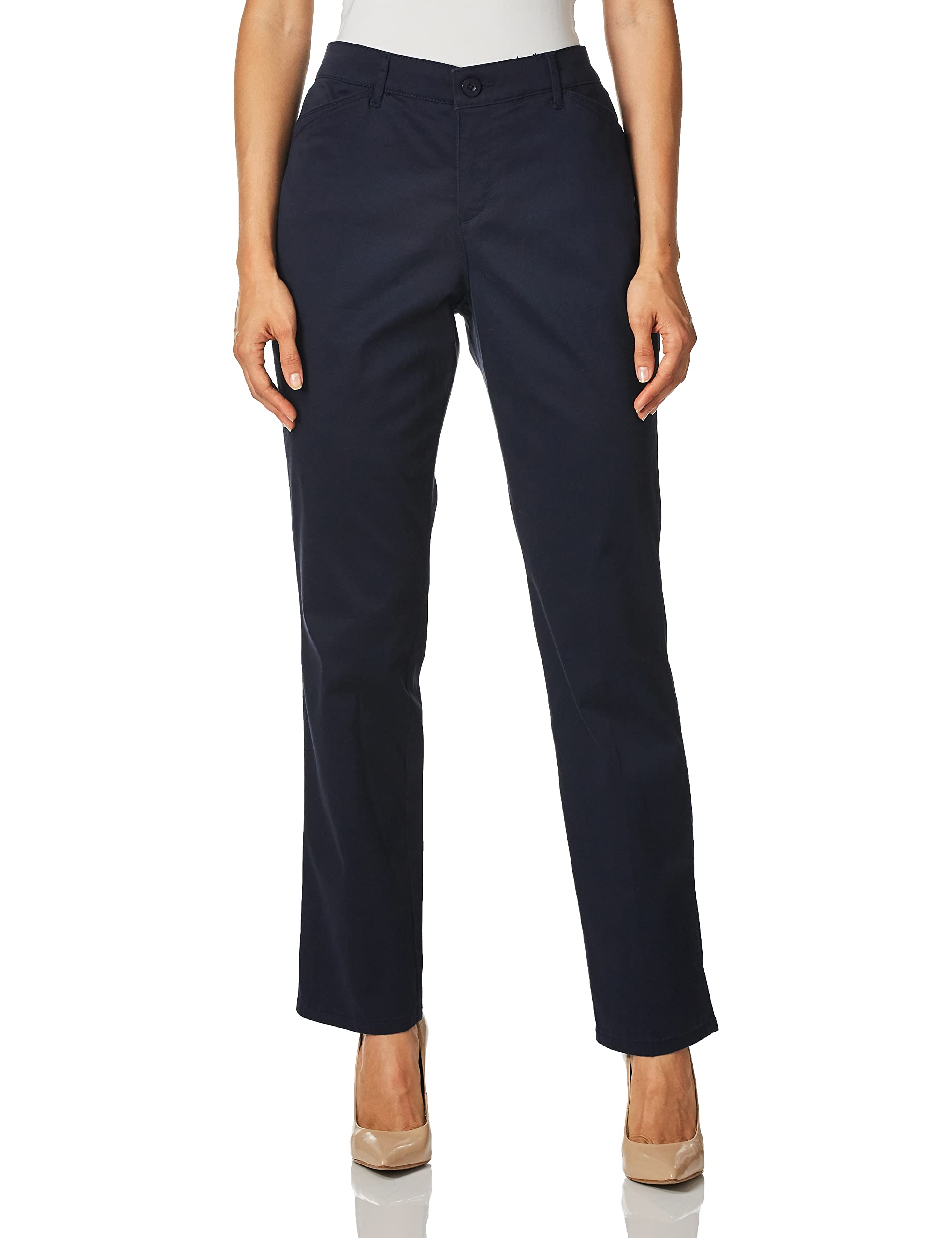 Gloria Vanderbilt Womens Anita Straight Leg Pant Standard