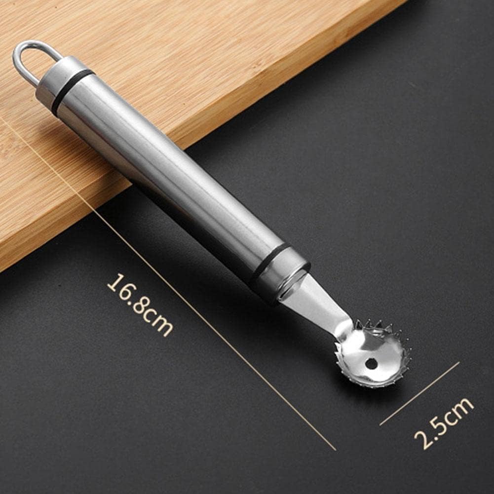 Stainless Steel Strawberry Huller and Tomato Stem Corer Tool Cherry Tomatoes Stem Remover, Dishwasher Safe Fruit and Vegetable Corers (Silver)