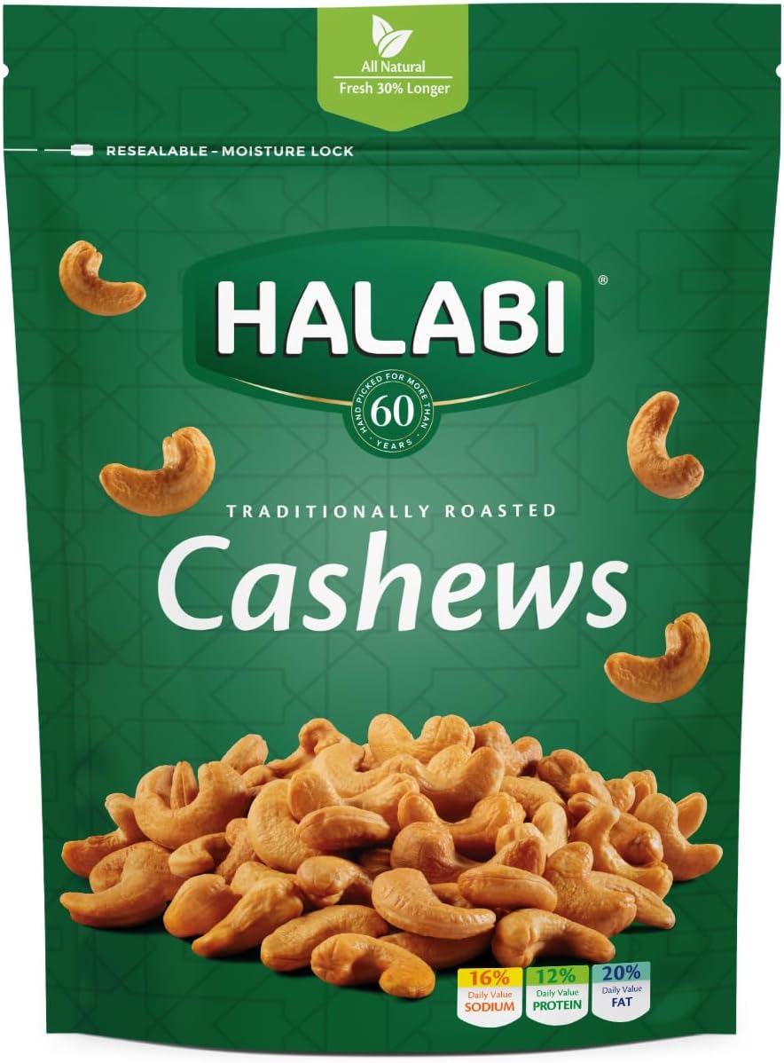 Halabi - Cashews - Snacks - Resealable Bag - 90g