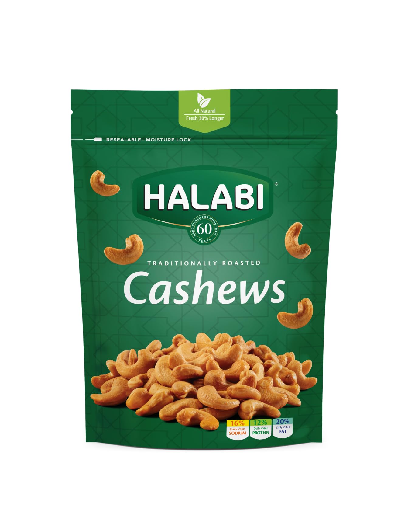 Halabi - Cashews - Snacks - Resealable Bag - 90g