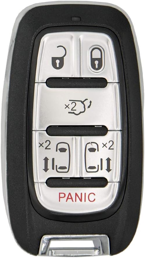 Keyless2Go Replacement for 6 Button Proximity Smart Key Chrysler Pacifica M3N-97395900 68241532 AC