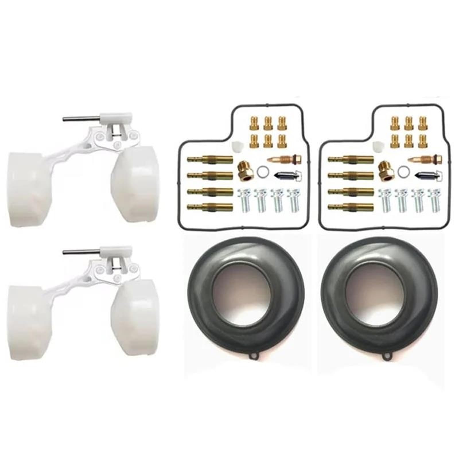 Kit guarnizioni Membrana Kit di Riparazione Carburatore per Cilindro Moto Membrana Stantuffo Galleggiante S&istema di Alimentazione per GL1500 SC22 1988-2000 GL 1500(Set A)