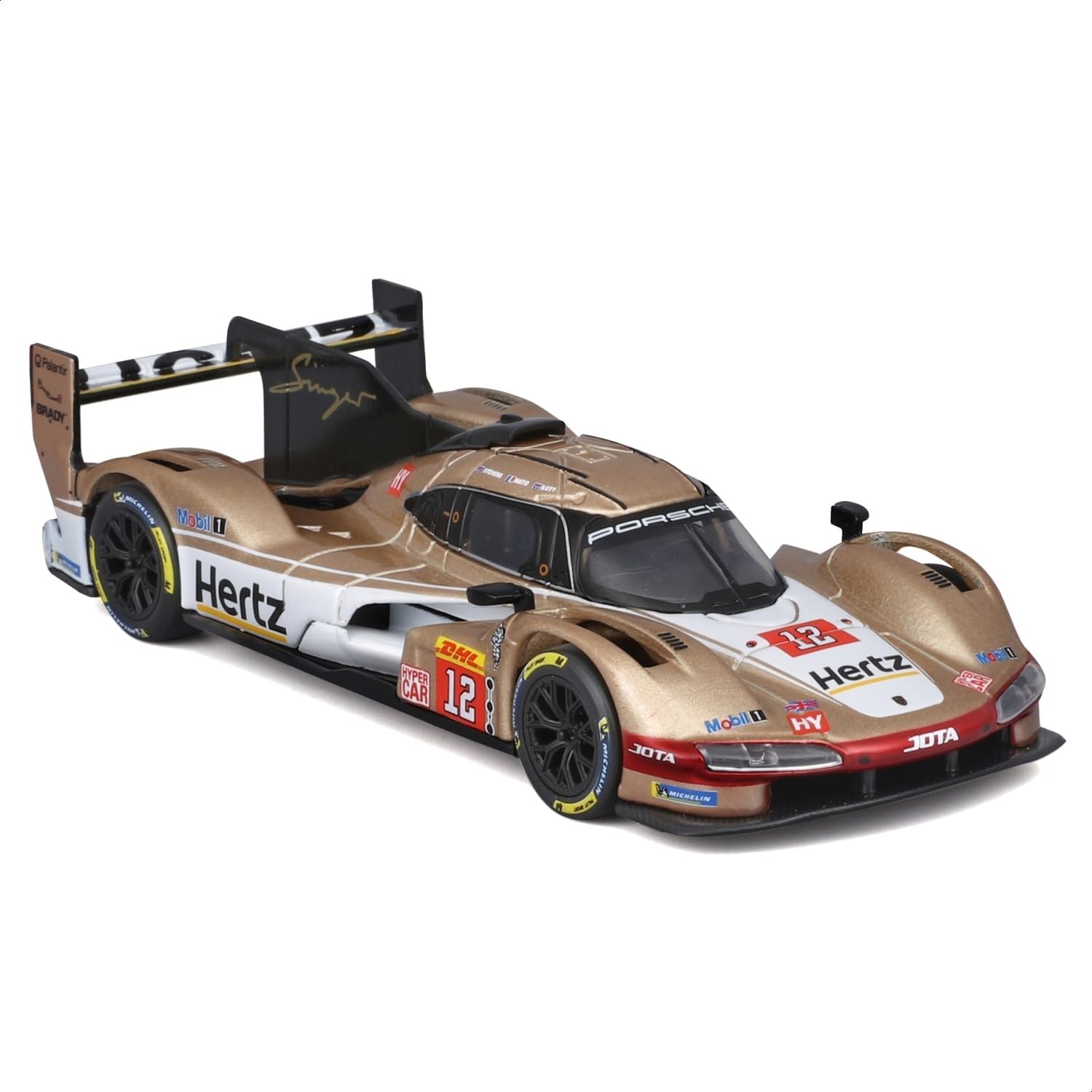 Bburago Hertz Team Jota Porsche 962-1:43 Scale - Incredibly Detailed Die Cast Replica Collectible Super Car - Image 2