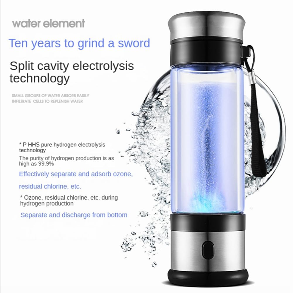 Generatore di idrogeno Bicchiere d'acqua Filtro Ionizzatore Acqua in Idrogeno Portatile Super Antiossidante Bottiglia di Acqua Idrogeno